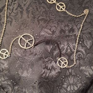 Peace Silver Necklace
